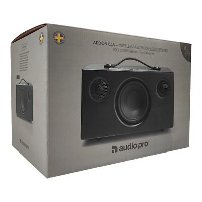 Audio Pro Addon C5A Alexa Bluetooth Lautsprecher WiFi Multiroom Wireless Schwarz