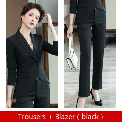 Pezzi Set Donna Ufficio Uniforme Business Abiti Carriera