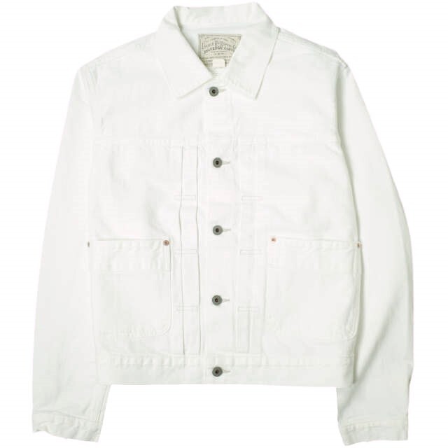 RRL LIMITED EDITION SELVEDGE TRUCKER JACKET M WHITE Double RRL LIMITED EDITION SELVEDGE TRUCKER JACKET M WHITE Double