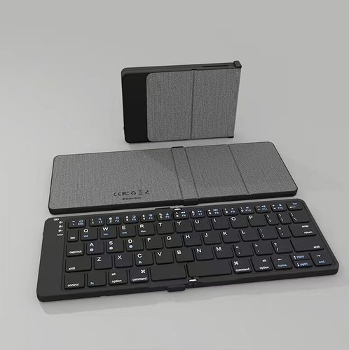 foldable Wireless Bluetooth keyboard Rechargeable ultrathin Portable mini mute - Picture 2 of 11