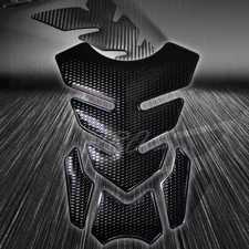 4PC Vinyl Customizable Fuel/Gas Tank Pad Decal/Sticker Perforated+Glossy Black