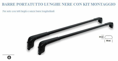 Set 3 Barre Porta Tutto GEV Per Fiat Dobl&ograve; E Opel Combo - Portata 100kg, Lunghezza 150cm, Made In Italy