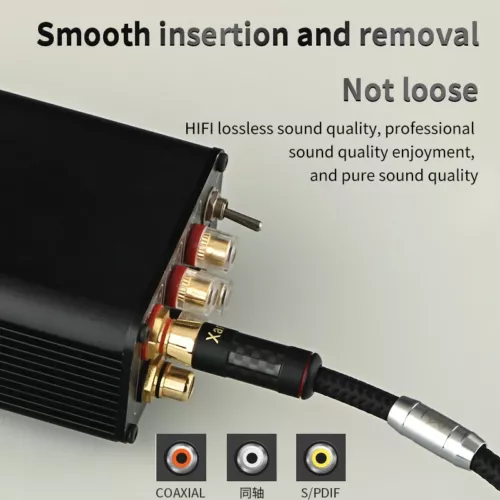 5N OCC Digital Koaxial Audio Kabel 75 Ω Subwoofer Ausgang SPDIF TV Endstufe - Bild 5 von 6