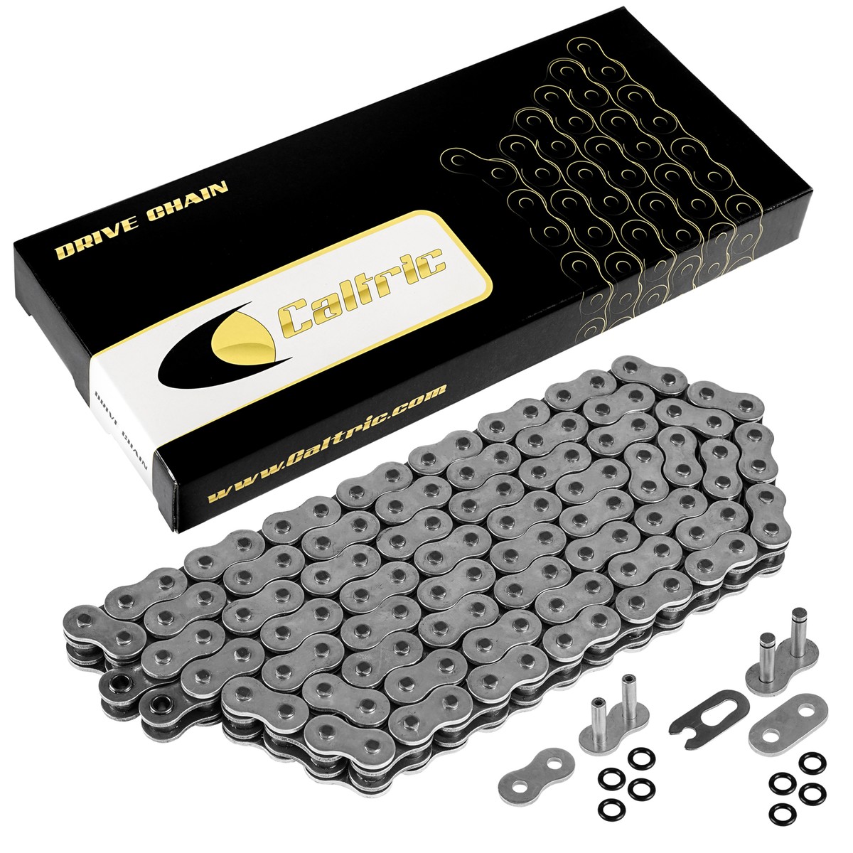 カオりん O-Ring Steel Drive Chain for Kawasaki KEF300A Lakota 1995 1996