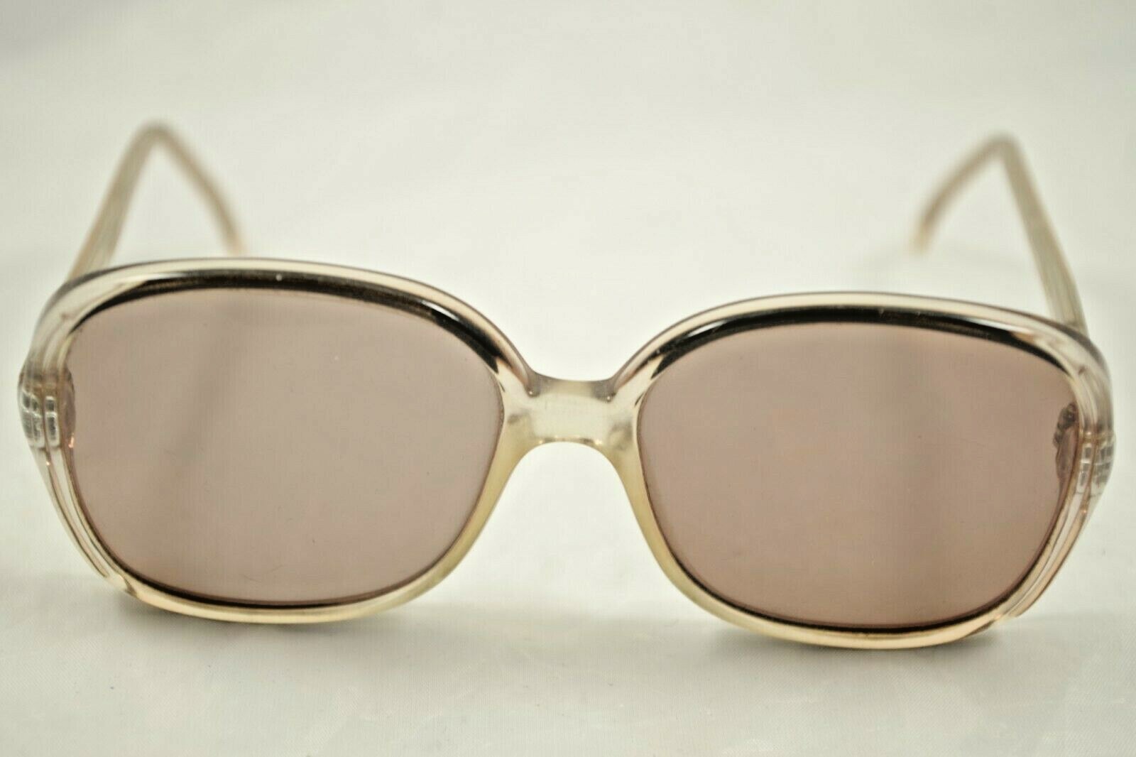 Vintage Round Rectangular Sunglasses Transparent … - image 1