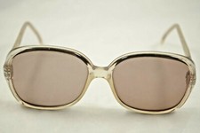 Vintage Round Rectangular Sunglasses Transparent Frames Marked Juliet Rose 54/18