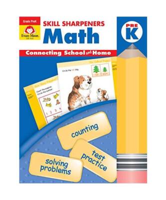 Skill Sharpeners Math Grade Pre-K, Evan-Moor Educational Publishers
