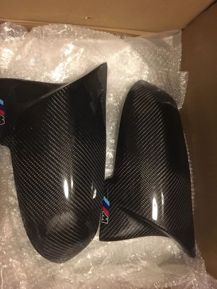 Bmw 3 Series F30 M Performance Carbon Fibre Mirror Covers with M Mark OEM-Fit - Image 2 of 2