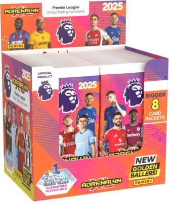 Panini 2024-25 Premier League Trading Card Adrenalyn XL Cards Box 50 Packs Each