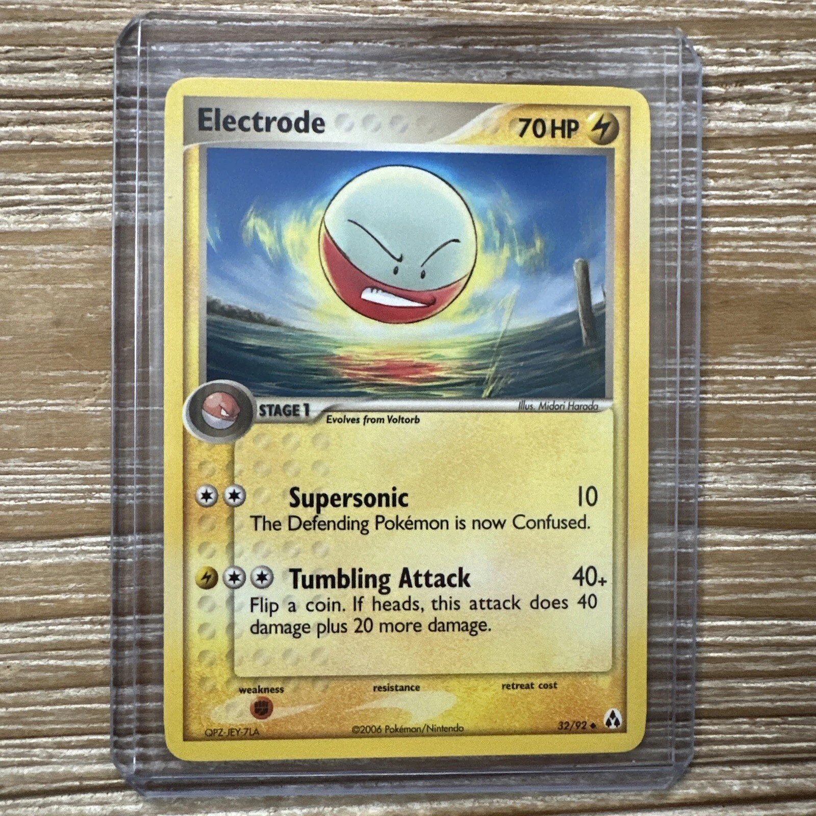 Electrode 32/92 Uncommon Ex Legend Maker 2006 Pokémon Card Near Mint-Mint