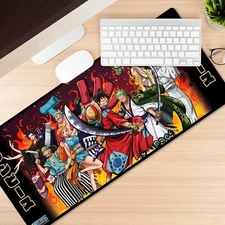 ABYSTY One Piece Wano Battle Gaming Mousepad Mat 35"x16" Non-Slip Rubber Anime
