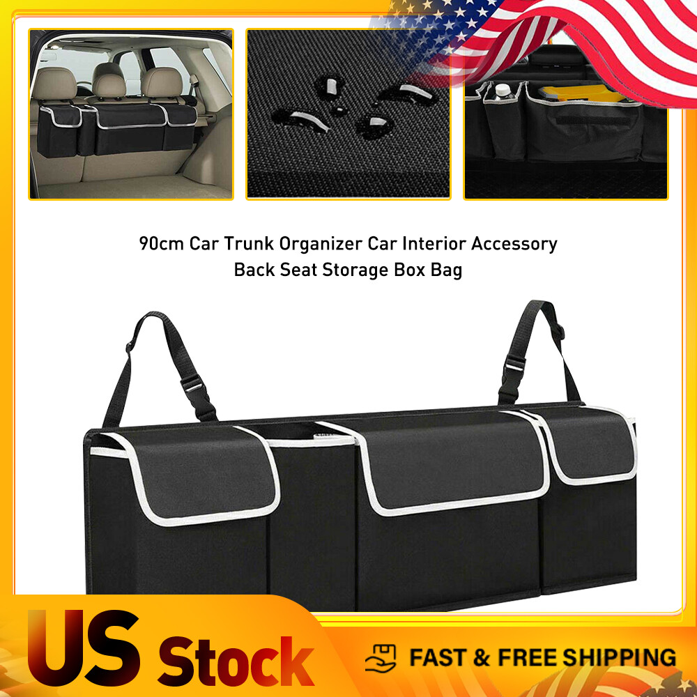 Car Trunk Organizer Oxford Back Seat Bag Storage Pocket 4 Interior Accessories