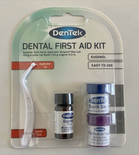 UK DenTek Max Dental First Aid Kit Temporary Filling Cement Crown