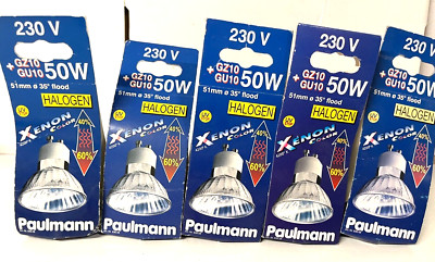 5x Paulmann Xenon Color  GU10 GZ10 836.08 50W 4200K Reflektor Halogen Neu