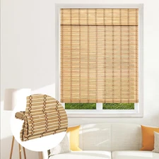 44"x64"Bamboo Blinds SEEYE Phase 2 Cordless Woven Wood Blind Shade in Brown NEW 