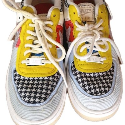 Size 7.5 - Nike Air Force 1 Shadow Patchwork W SneakersDM8076-100 Multi Colored 