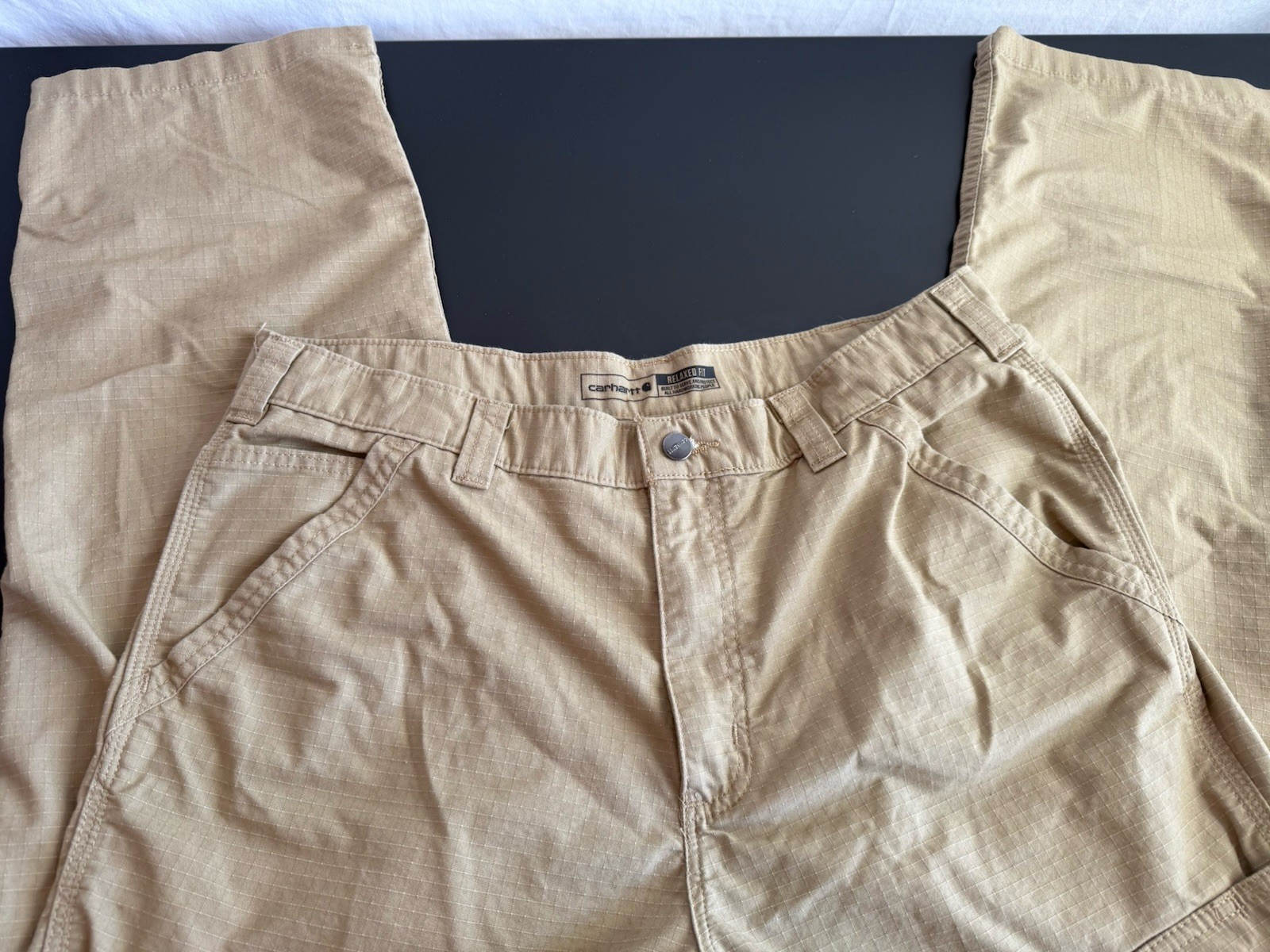 Carhartt Force Cargo Relaxed Fit Pants Mens Size 36x34 Ripstop Khaki BN4200-M thumbnail 4