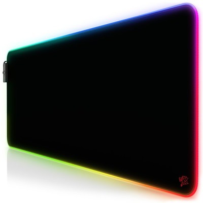 Titanwolf RED Emblem RGB Gaming Mauspad 800 x 300 x 4mm XLFormat LED Multi Color