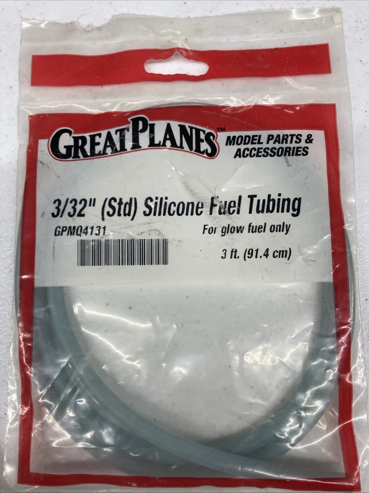 Great Planes 3/32 3ft Silicone Fuel Tubing. LotOf Two. - Image 2 of 4