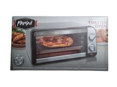 Parini Toaster Oven Stainless Steel Brand New