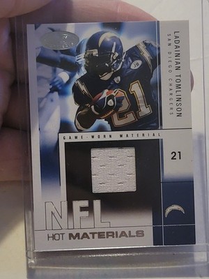 2004 Hot Prospects Materials #/500 LaDainian Tomlinson Chargers Patch Jersey