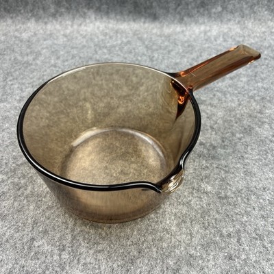 Vintage Vision Corning Ware Amber 16cm 1L ein Liter kleine Pfanne Made in France