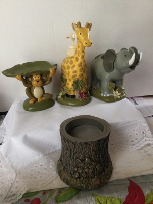 Mainstays Kids Bathroom Set Of 4 Soap Cream Toothbrush Water Cup Jungle
