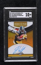 2018 Contenders Optic Gold Prizm 9/10 James Washington SGC 10 GEM Auto 10no