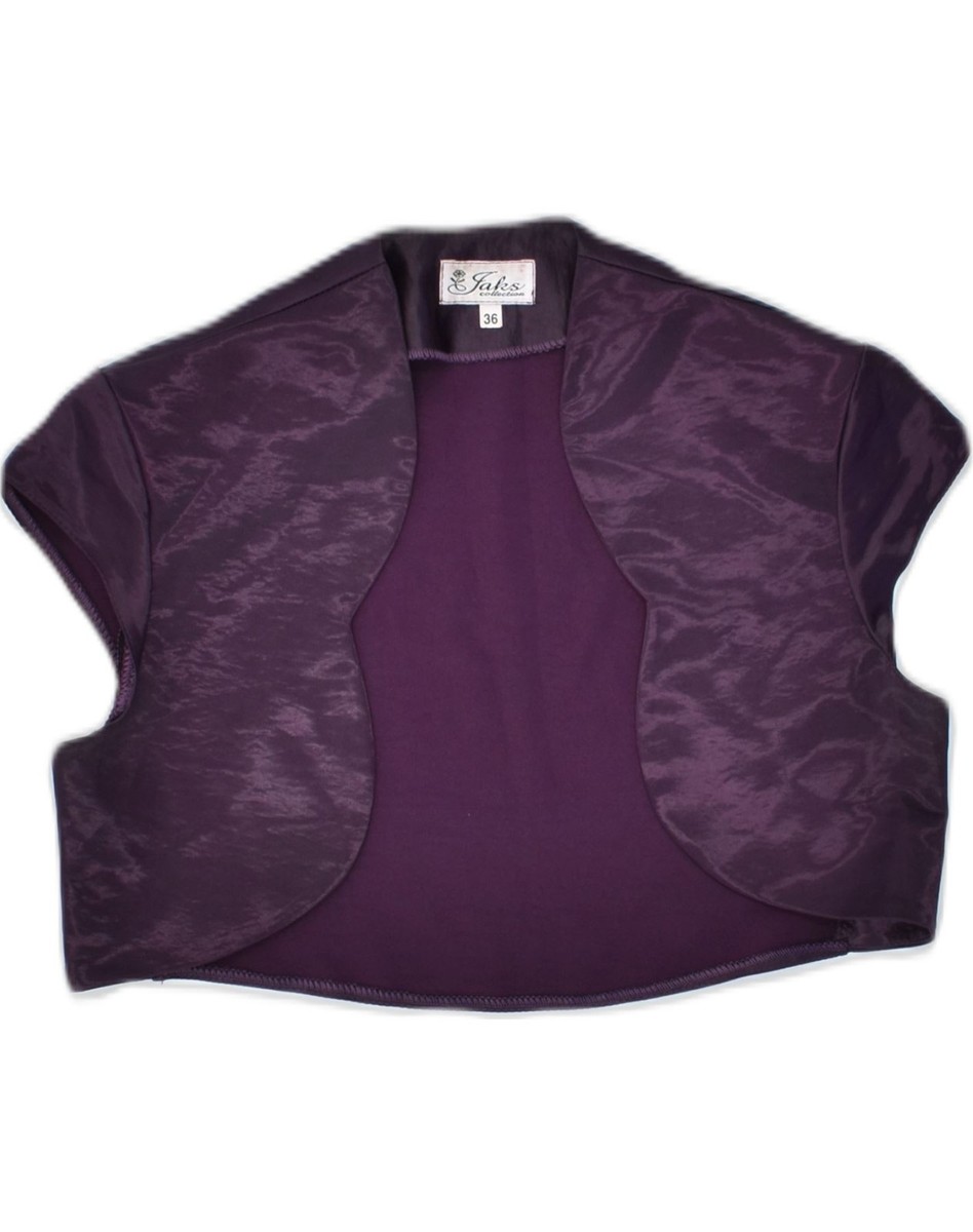 Purple Bolero Jacket VINTAGE Womens Bolero Jacket IT 36 XS Purple