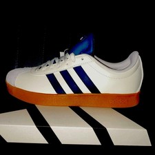 Adidas VL Court Base Women's Low Top Sneakers White/Gum Rubber Soles 7 W
