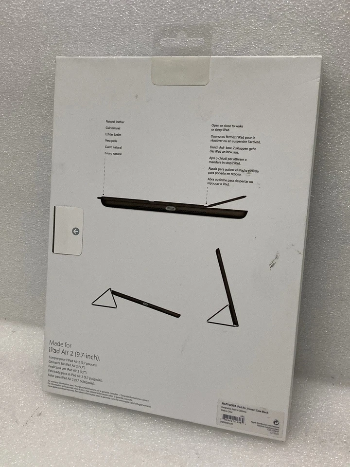 Genuine Apple iPad Air 2 Leather Smart Case Black MGTV2ZM/A - Image 2 of 4