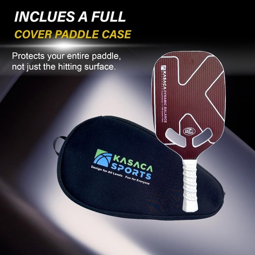 KASACA Aero Vibe 45/20mm Pickleball Paddle Edgeless Open Throat T700Carbon USAPA - Picture 4 of 7
