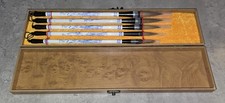 Calligraphy 5 Piece Brush Set with Storage Box Perfect for Beginners VGC