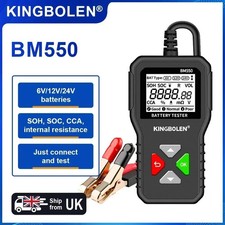 KINGBOLEN BM550 Car Battery Tester 6V 12V 24V 100-2000 CCA Analyzer Tool