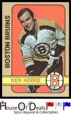 1972-73 Topps #166 Ken Hodge Boston Bruins NHL Hockey Card