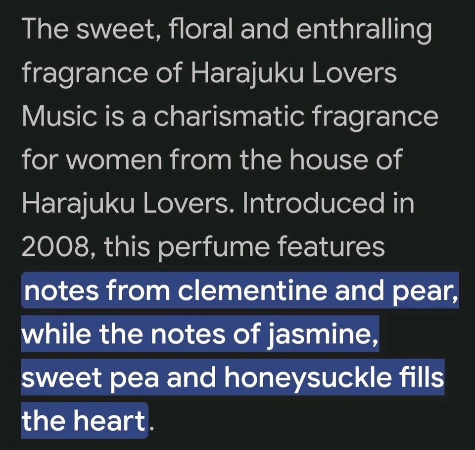 Perfume de música Gwen Stefani Harajuku Lovers, artículo descontinuado, sin caja Foto 3 de 3
