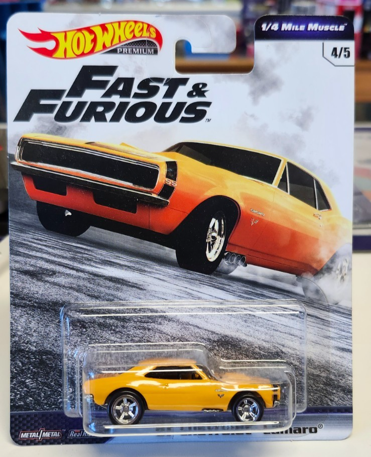 Hot Wheels Fast & Furious 1/4 Mile Muscle 4/5 '67 Chevrolet Camaro