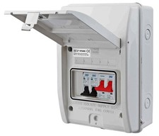 BG ELECTRICAL - Garage Kit Consumer Unit, 100A Switch, 6A & 16A MCBs, IP65