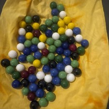 Glass Marbles Solid Color Board Game Chinese Checkers Replacement 87 Pcs