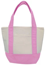 Mini CANVAS Shopping Tote Grocery Beach Boat Bag All Purpose