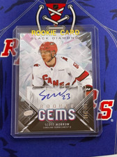 SCOTT MORROW RC 2024-25 UD Black Diamond Rookie Gems Signatures XXX/199🔥AUTO