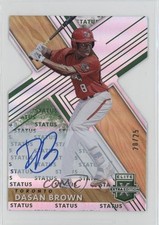 2019 Elite Extra Edition Status Emerald Die-Cut 20/25 Dasan Brown #83 Auto 08jk