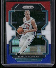 2021-22 Panini Prizm #221 Mason Plumlee Red White and Blue