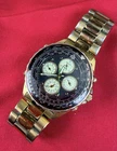 Vtg Seiko 7T34-6A40 Flight Computer Chronograph Slide Rule Watch Parts
