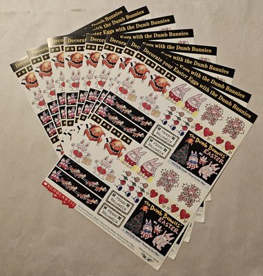 Promo Stickers for The Dumb Bunnies' Easter by Sue Denim Pictures by Dave Pilkey