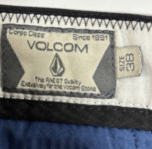 Volcom Corpo Class Chino Monty Shorts Black Pocket Skater Y2K 10” Inseam Size 38 - Picture 2 of 11