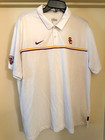 Nike USC Trojans White Polo Shirt Men's Short Sleeve Size L — photo 1