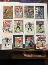 Bijan Robinson 12 Card Atlanta Falcons Lot Includes Clearly Rated Rookie & More.