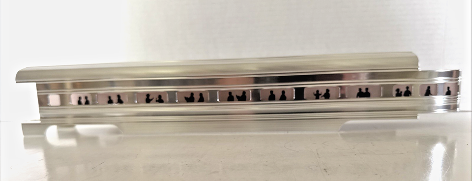 MTH O GAUGE SAMPLE METAL STREAMLINE PASS. CAR BODY SHELL 17.5
