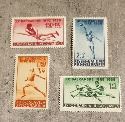 YUGOSLAVIA -OLYMPIAD -BALKANSKE IGRE-1938-SET- MNH | eBay